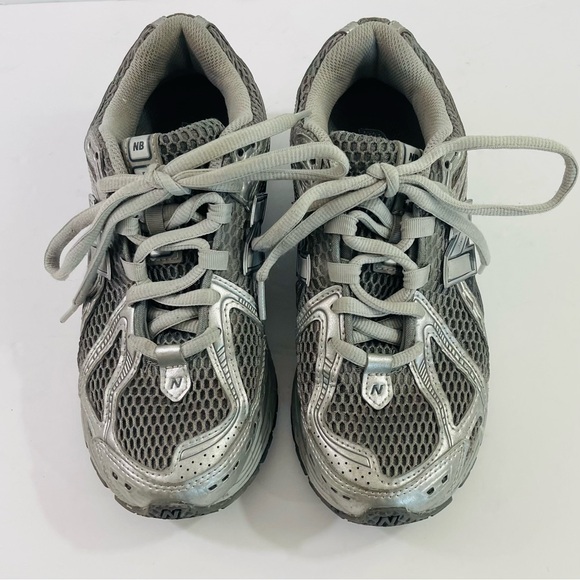 New Balance Silver and Gray Athletic Sneakers - Picture 6 of 9